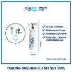 Pureair Tabung Oksigen 0,3m3 Paket 3in1