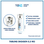 Pureair Tabung 0,3 M3 + Isi Oksigen Full