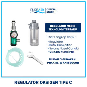 Pureair Regulator Medis Tabung Oksigen