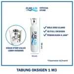 Pureair Tabung 1 M3 + Isi Oksigen Full