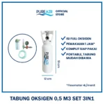 Pureair Tabung Oksigen 0,5m3 Paket 3in1