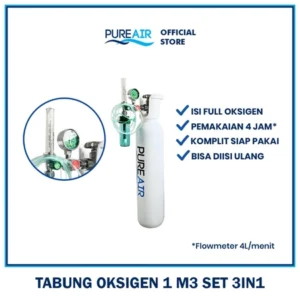 Pureair Tabung Oksigen 1m3 Paket 3in1