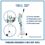 Pureair Tabung Oksigen 2m3 Paket 4in1