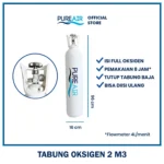 Pureair Tabung 2 M3 + Isi Oksigen Full