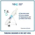 Pureair Tabung Oksigen 6m3 Paket 4in1