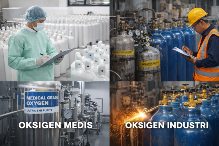 Oksigen Medis vs Industri: Definisi, Produksi, dan Standar Tabung