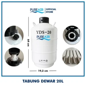 Pureair Tabung Dewar 20 Liter
