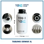 Pureair Tabung Dewar 3 Liter