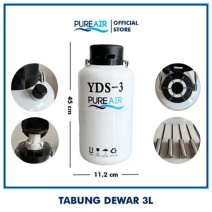 Pureair Tabung Dewar 3 Liter